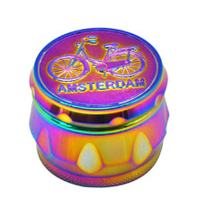 Load image into Gallery viewer, COURNOT Drum &amp; Rainbow Style Zinc Alloy Smoking Weed Grinder 53MM 4 Piece Sharp Diamond Teeth Tobacco Herb Grinder Smoke Muller